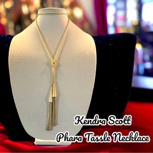 Kendra Scott Phara Necklace - Gold Approximately 50” end to end
